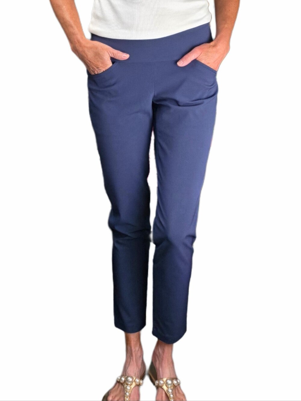 LILLY PULITZER UPF 50+ Luxletic Corso Pant In True Navy - Picture 13 of 13